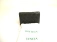 Photo1: BOTTEGA VENETA Intrecciato Deep Gray Leather Business Card Holder #a748 (1)