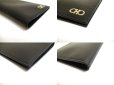 Photo7: Salvatore Ferragamo Gancini Black Leather Flap Bill Wallet #a749