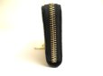 Photo3: GUCCI Guccissima Black Leather Round Zip Coin Purse #a750