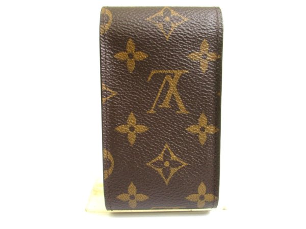 Photo2: LOUIS VUITTON Monogram Leather Brown Cigarette Cases #a751