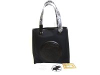 HUNTING WORLD Black Canvas Tote Bag Shopping Bag #a752