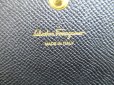 Photo10: Salvatore Ferragamo Vala Black Leather Gold H/W Flap Wallet #a753