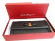 Photo12: Salvatore Ferragamo Vala Black Leather Gold H/W Flap Wallet #a753