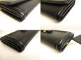 Photo7: Salvatore Ferragamo Vala Black Leather Gold H/W Flap Wallet #a753