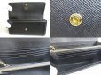 Photo8: Salvatore Ferragamo Vala Black Leather Gold H/W Flap Wallet #a753