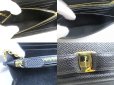 Photo9: Salvatore Ferragamo Vala Black Leather Gold H/W Flap Wallet #a753