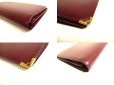 Photo7: Cartier Must de Cartier Bordeaux Leather Bifold Long Wallet #a754