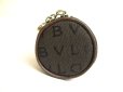Photo4: BVLGARI Logomania Brown Fabric Pencil Case Pouch #a755