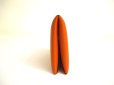 Photo3: HERMES Vert Orange Veau Epson Leather Card Case Card Holder Calvi #a758