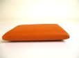 Photo6: HERMES Vert Orange Veau Epson Leather Card Case Card Holder Calvi #a758