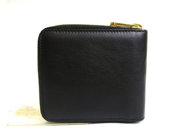 Photo2: GUCCI Interlocking G Black Round Zip Bifold Wallet Compact Wallet #a759