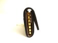 Photo4: GUCCI Double G GG Dusty Pink Leather Gold H/W 6 Pics Key Chain #a760