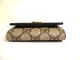 Photo5: GUCCI Double G GG Dusty Pink Leather Gold H/W 6 Pics Key Chain #a760