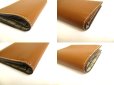 Photo7: GUCCI GG Emblem Brown Leather Medium Wallet Bifold Wallet Compact Wallet #a761