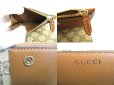 Photo9: GUCCI GG Emblem Brown Leather Medium Wallet Bifold Wallet Compact Wallet #a761