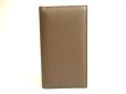 Photo2: BVLGARI Man Khaki Leather Flap Long Wallet #a762 (2)