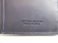 Photo10: BOTTEGA VENETA Intrecciato Deep Navy Blue Leather Flap Long Wallet #a763