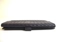 Photo6: BOTTEGA VENETA Intrecciato Deep Navy Blue Leather Flap Long Wallet #a763