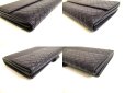Photo7: BOTTEGA VENETA Intrecciato Deep Navy Blue Leather Flap Long Wallet #a763
