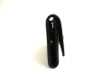 Photo4: BVLGARI Black Leather Logo Clip 6 Pics Key Chain #a765