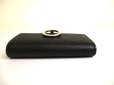 Photo6: BVLGARI Black Leather Logo Clip 6 Pics Key Chain #a765