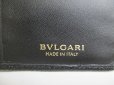 Photo10: BVLGARI Black Leather Logo Clip Gold H/W Flap Long Wallet #a766