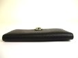 Photo6: BVLGARI Black Leather Logo Clip Gold H/W Flap Long Wallet #a766