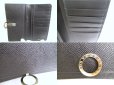 Photo8: BVLGARI Black Leather Logo Clip Gold H/W Flap Long Wallet #a766