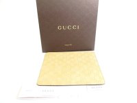GUCCI Guccissima Beige Leather Mouse Pad #a767