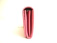 Photo3: BVLGARI Pink Leather Logo Clip Gold H/W Flap Long Wallet #a769