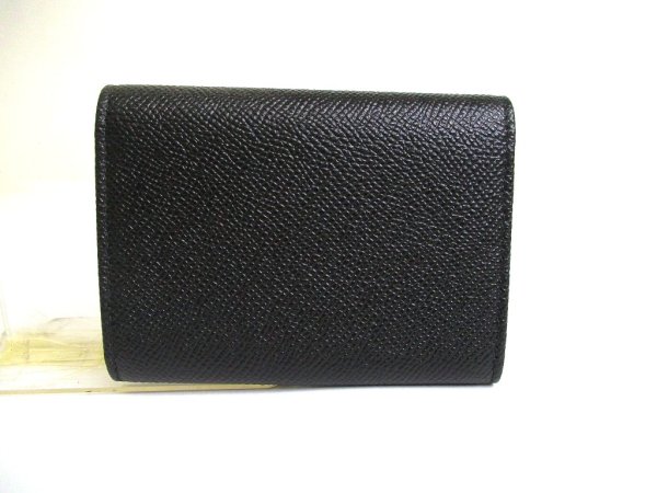 Photo2: BVLGARI Logo Clip Black Leather Business Card Case Card Holder #a771