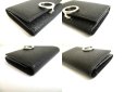 Photo7: BVLGARI Logo Clip Black Leather Business Card Case Card Holder #a771