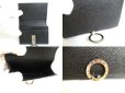 Photo8: BVLGARI Logo Clip Black Leather Business Card Case Card Holder #a771