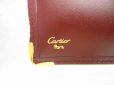 Photo10: Cartier Must de Cartier Bordeaux Leather Flap Bill Wallet #a773
