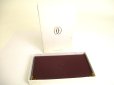 Photo12: Cartier Must de Cartier Bordeaux Leather Flap Bill Wallet #a773