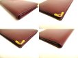 Photo7: Cartier Must de Cartier Bordeaux Leather Flap Bill Wallet #a773