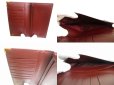 Photo8: Cartier Must de Cartier Bordeaux Leather Flap Bill Wallet #a773
