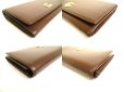 Photo7: GUCCI Double G Dark Brown Leather Flap Long Wallet #a775