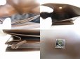 Photo9: GUCCI Double G Dark Brown Leather Flap Long Wallet #a775