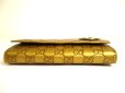 Photo5: GUCCI Guccissima Gold Leather Heart Motif Flap Wallet #a776