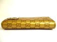 Photo6: GUCCI Guccissima Gold Leather Heart Motif Flap Wallet #a776