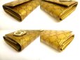 Photo7: GUCCI Guccissima Gold Leather Heart Motif Flap Wallet #a776