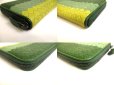 Photo7: BOTTEGA VENETA Intrecciato Green Tricolor Leather Round Zip Wallet Purse #a777
