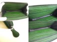 Photo8: BOTTEGA VENETA Intrecciato Green Tricolor Leather Round Zip Wallet Purse #a777