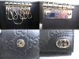 Photo9: GUCCI Interlocking G Black Leather 6 Pics Key Chain #a778