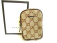 Photo1: GUCCI Beige GG Canvas Cigarette Case Pouch #a779 (1)