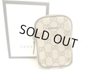 GUCCI Beige GG Canvas Cigarette Case Pouch #a779