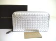 Photo1: BOTTEGA VENETA Intrecciato Black Leather Round Zip Wallet Purse #a780 (1)