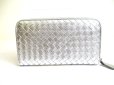 Photo2: BOTTEGA VENETA Intrecciato Black Leather Round Zip Wallet Purse #a780 (2)