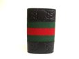 Photo2: GUCCI Guccissima Black Leather 6 Pics Key Cases #a781 (2)